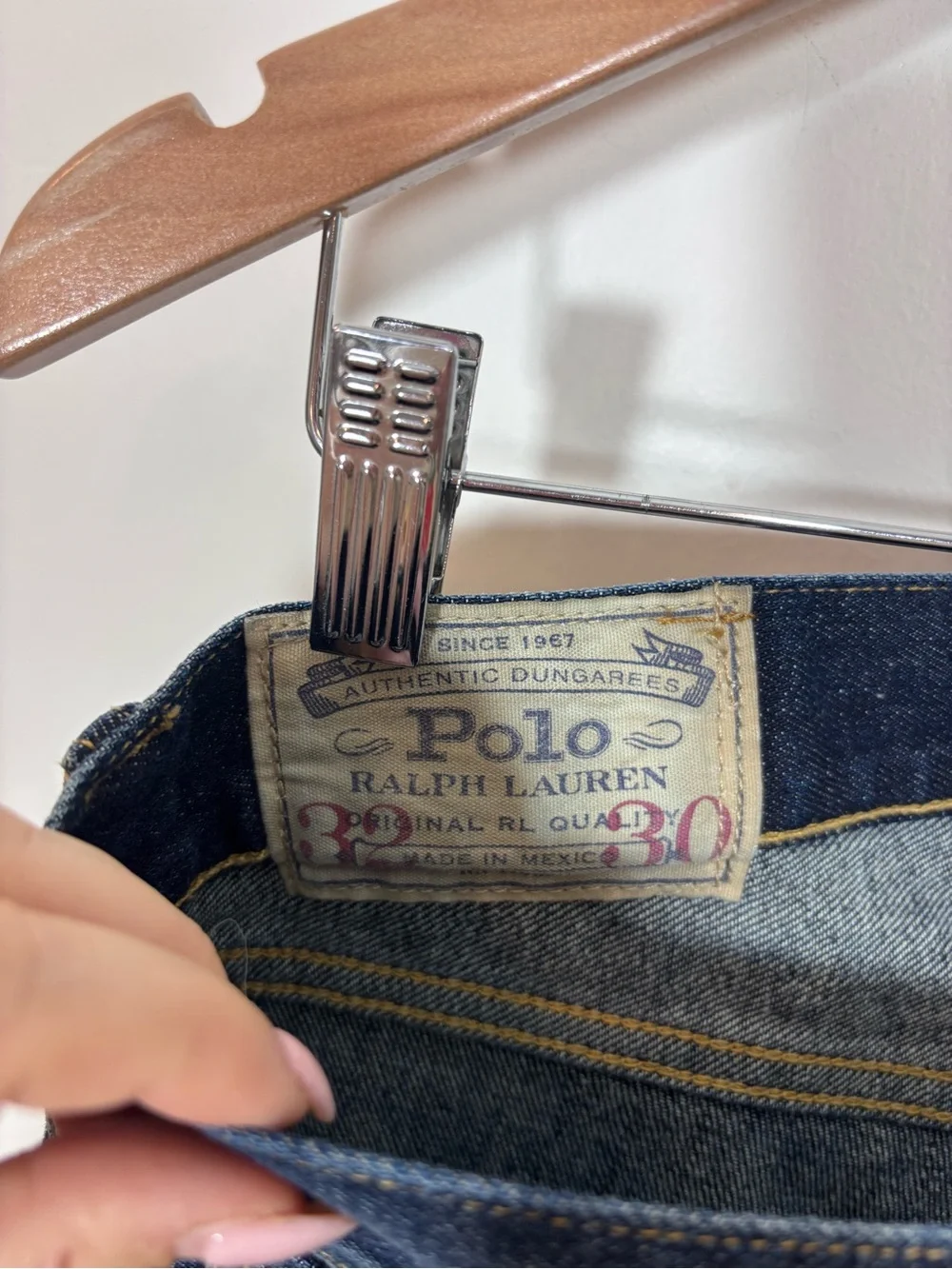 Polo Ralph Lauren The Hampton Straight Jean Denim NWT 32X30 Davis Cotton